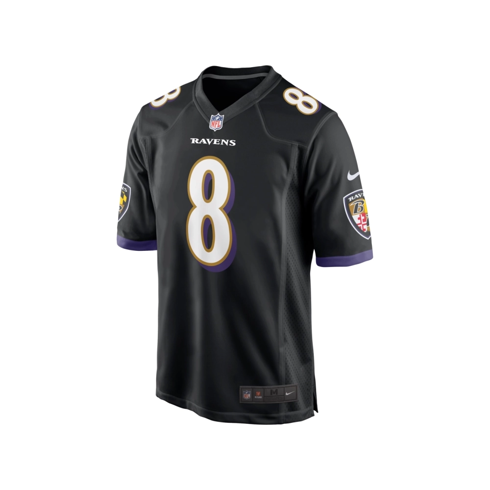 Mens Baltimore Ravens Lamar Jackson Black Alternate Game Jersey