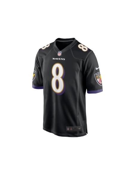 Mens Baltimore Ravens Lamar Jackson Black Alternate Game Jersey