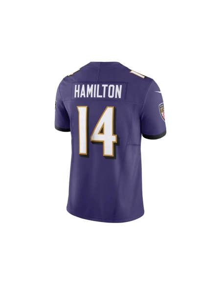 Mens Baltimore Ravens Kyle Hamilton Purple Vapor F.U.S.E. Limited Jersey