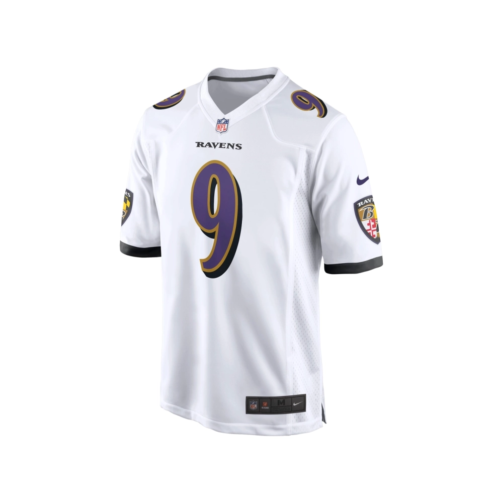Mens Baltimore Ravens Justin Tucker White Game Jersey
