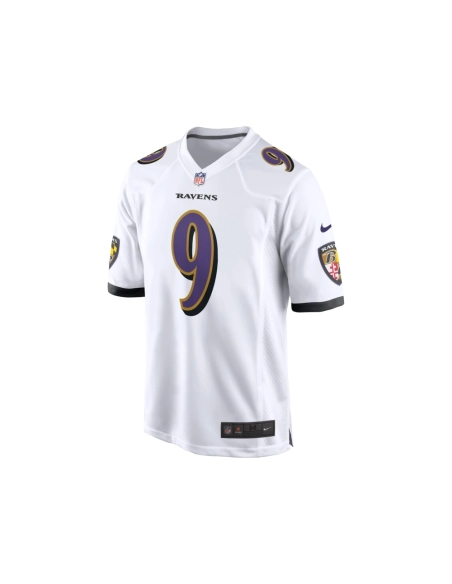 Mens Baltimore Ravens Justin Tucker White Game Jersey