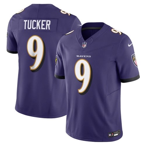 Mens Baltimore Ravens Justin Tucker Purple Vapor F.U.S.E. Limited Jersey