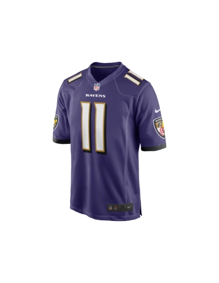 Mens Baltimore Ravens Jordan Stout Purple Player Game Jersey