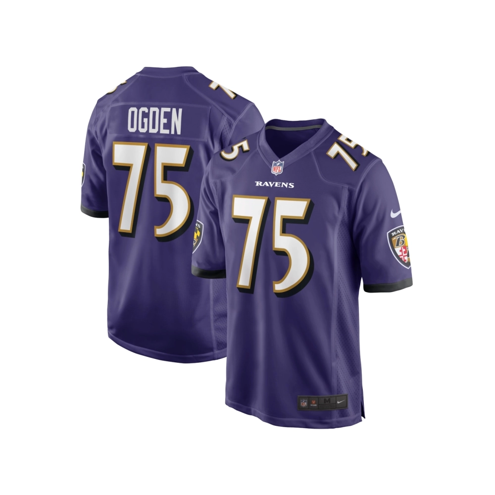 Mens Baltimore Ravens Jonathan Ogden Purple Retired Player Game Jersey