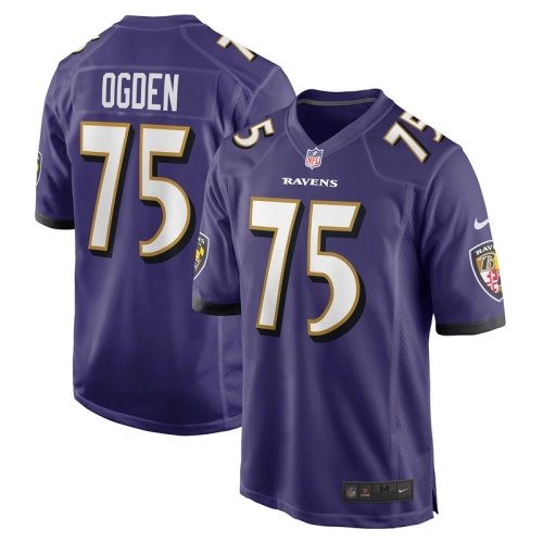 Mens Baltimore Ravens Jonathan Ogden Purple Game Retired Player Jersey