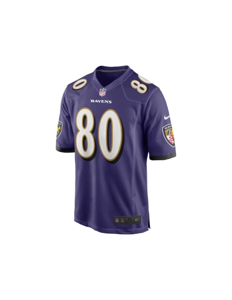 Mens Baltimore Ravens Isaiah Likely Purple Player Game Jersey