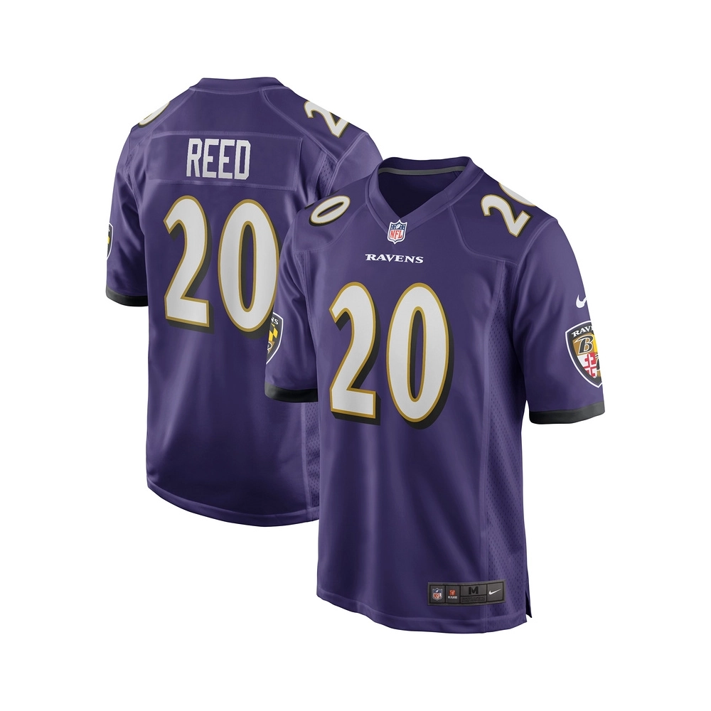 Mens Baltimore Ravens Ed Reed Purple Game Retired Player Jersey