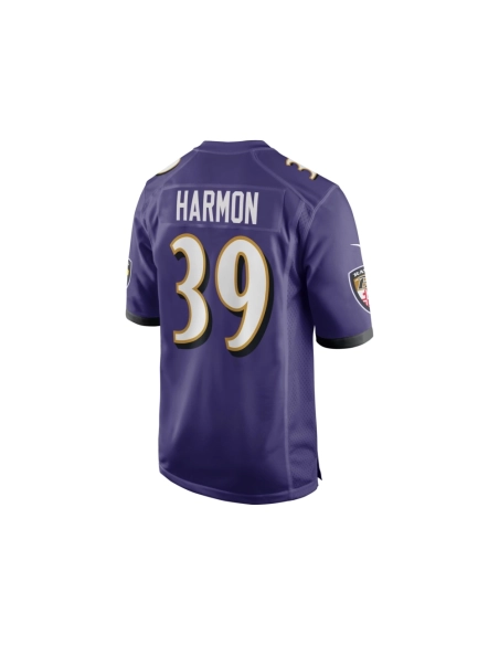 Mens Baltimore Ravens Duron Harmon Purple Game Jersey