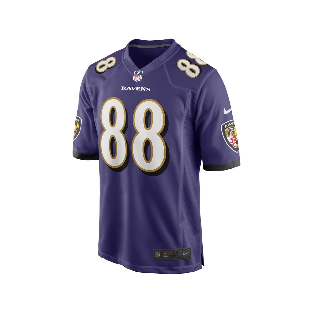 Mens Baltimore Ravens Charlie Kolar Purple Player Game Jersey