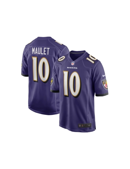 Mens Baltimore Ravens Arthur Maulet Purple Game Jersey