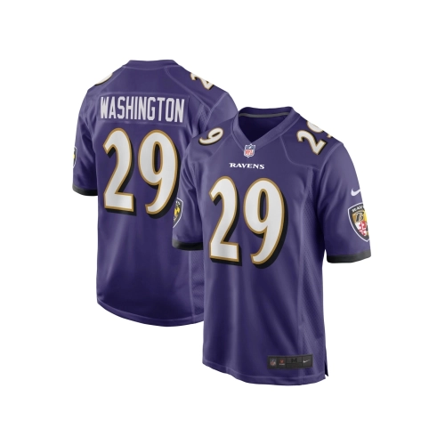 Mens Baltimore Ravens ArDarius Washington Purple Player Game Jersey