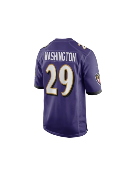 Mens Baltimore Ravens ArDarius Washington Purple Player Game Jersey