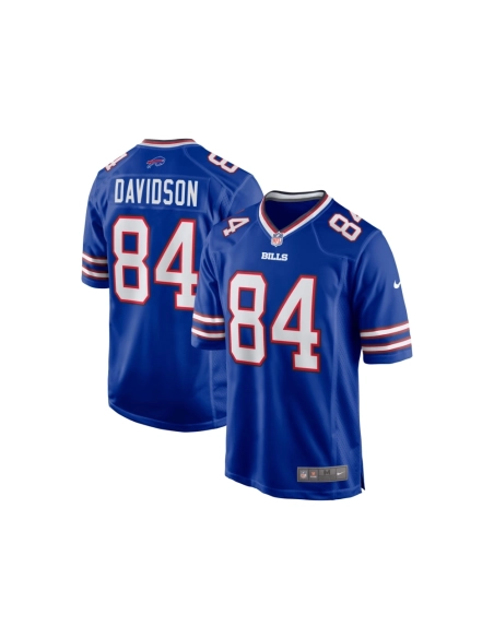 Mens Buffalo Bills Zach Davidson Royal Game Player Jersey
