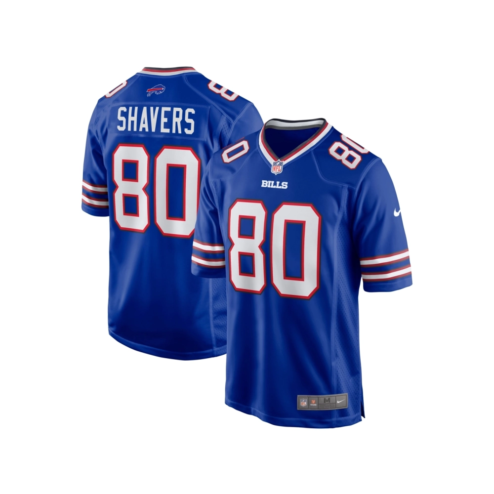 Mens Buffalo Bills Tyrell Shavers Royal Team Game Jersey