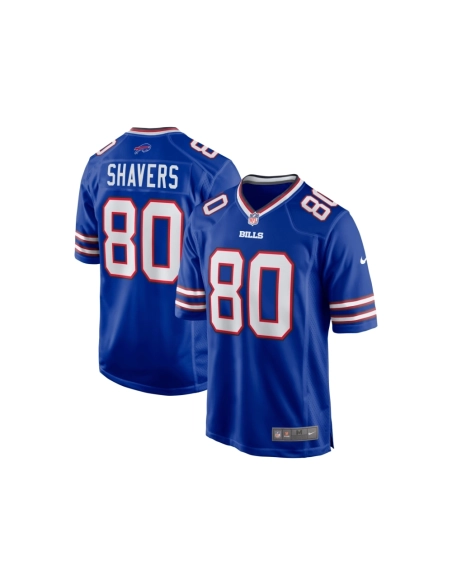 Mens Buffalo Bills Tyrell Shavers Royal Team Game Jersey