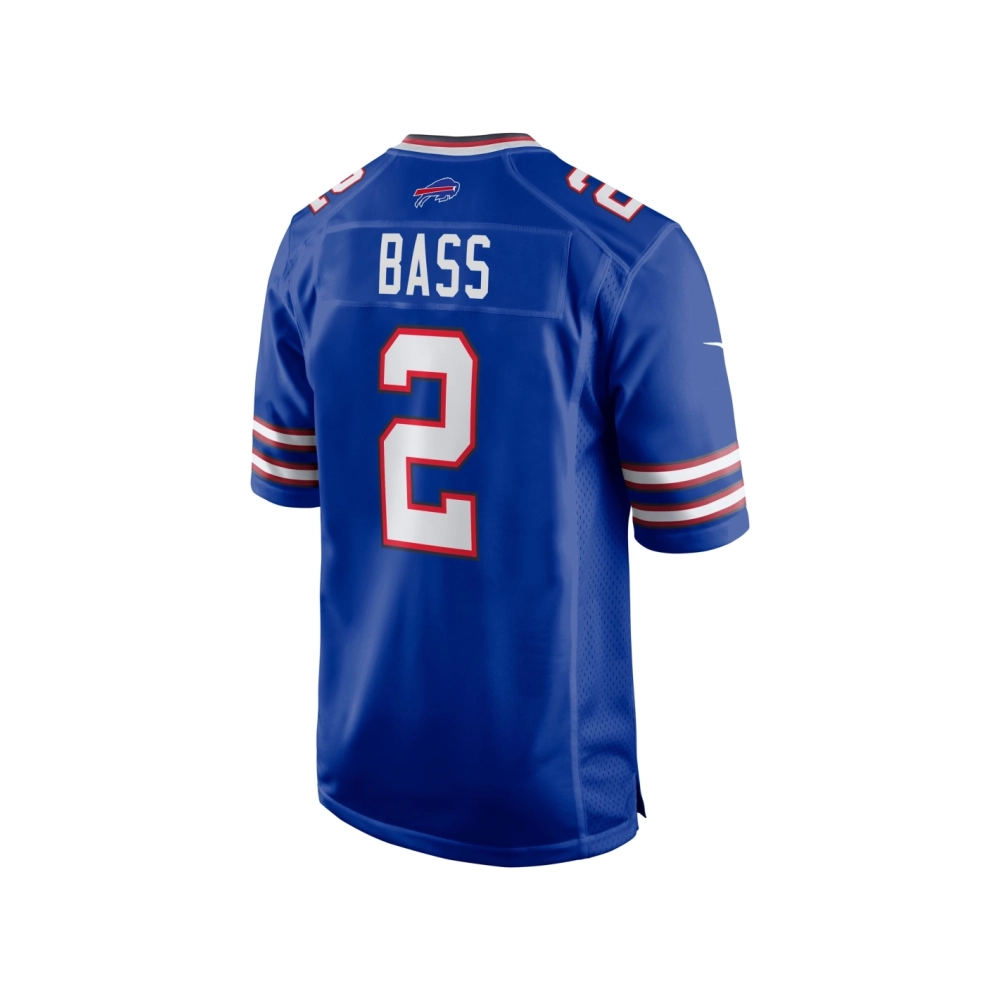 Mens Buffalo Bills Tyler Bass Royal Game Player Jersey