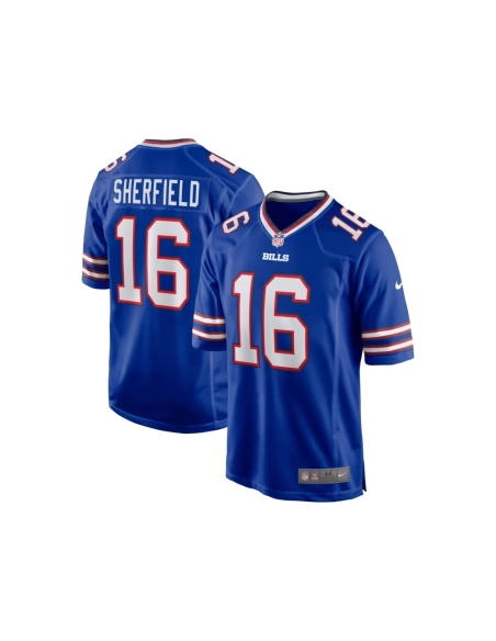 Mens Buffalo Bills Trent Sherfield Royal Game Player Jersey