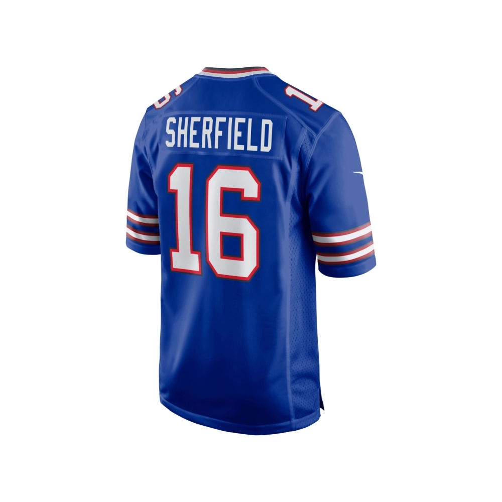 Mens Buffalo Bills Trent Sherfield Royal Game Player Jersey