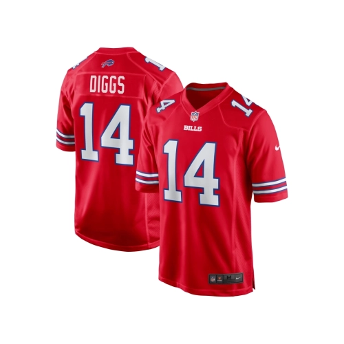 Mens Buffalo Bills Stefon Diggs Red Alternate Game Jersey