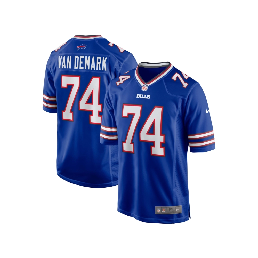 Mens Buffalo Bills Ryan Van Demark Royal Game Player Jersey