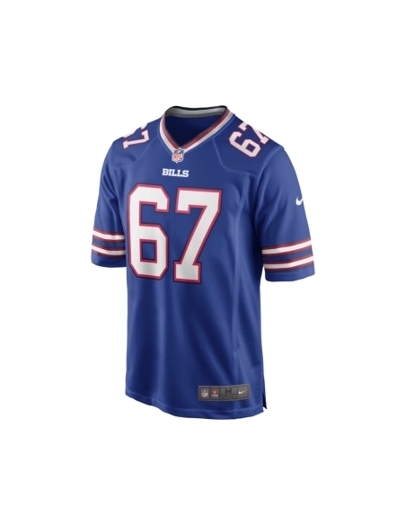 Mens Buffalo Bills Kent Hull Royal Game Retired Player Jersey