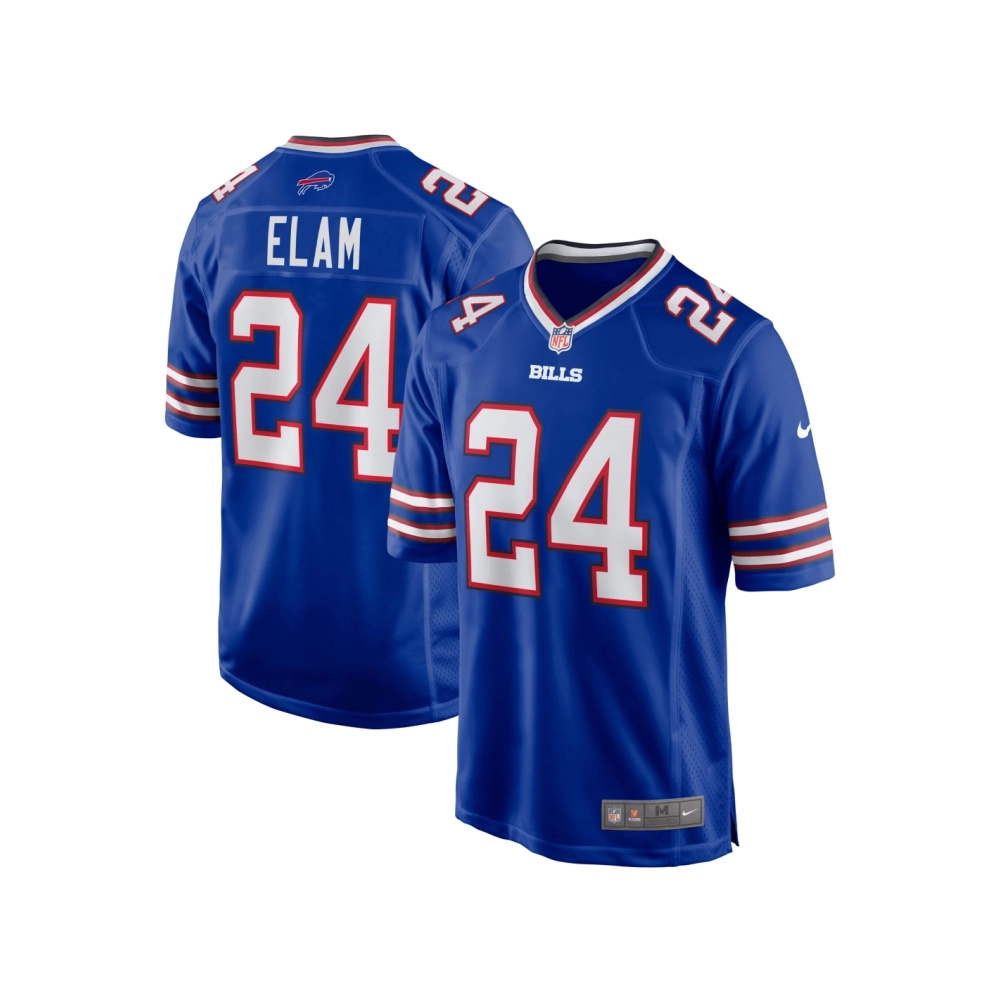 Mens Buffalo Bills Kaiir Elam Royal Player Game Jersey