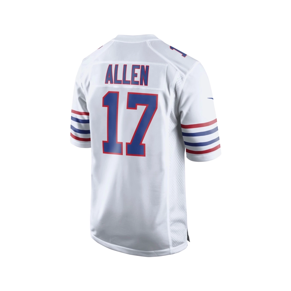 Mens Buffalo Bills Josh Allen White Alternate Game Player Jersey