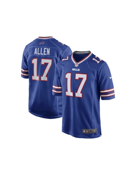 Mens Buffalo Bills Josh Allen Royal Team Game Player Jersey