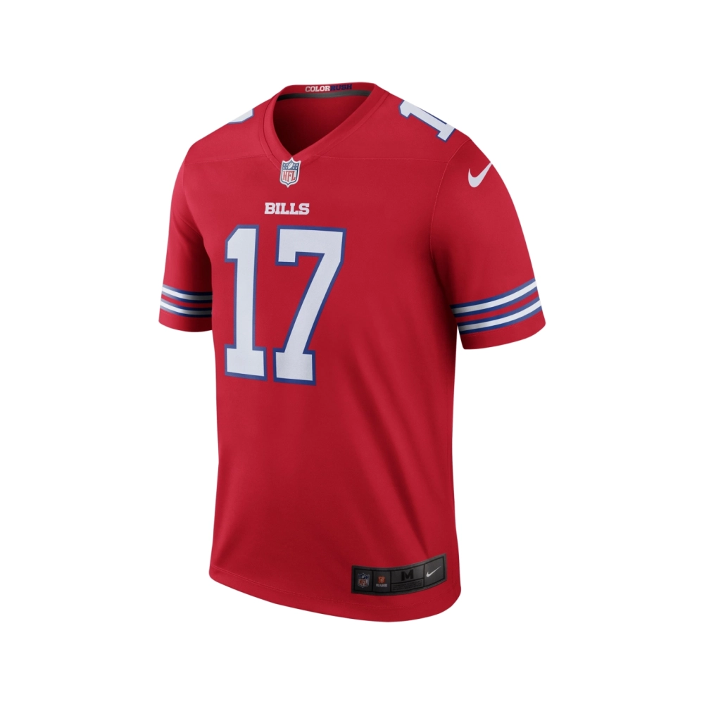 Mens Buffalo Bills Josh Allen Red Color Rush Legend Jersey