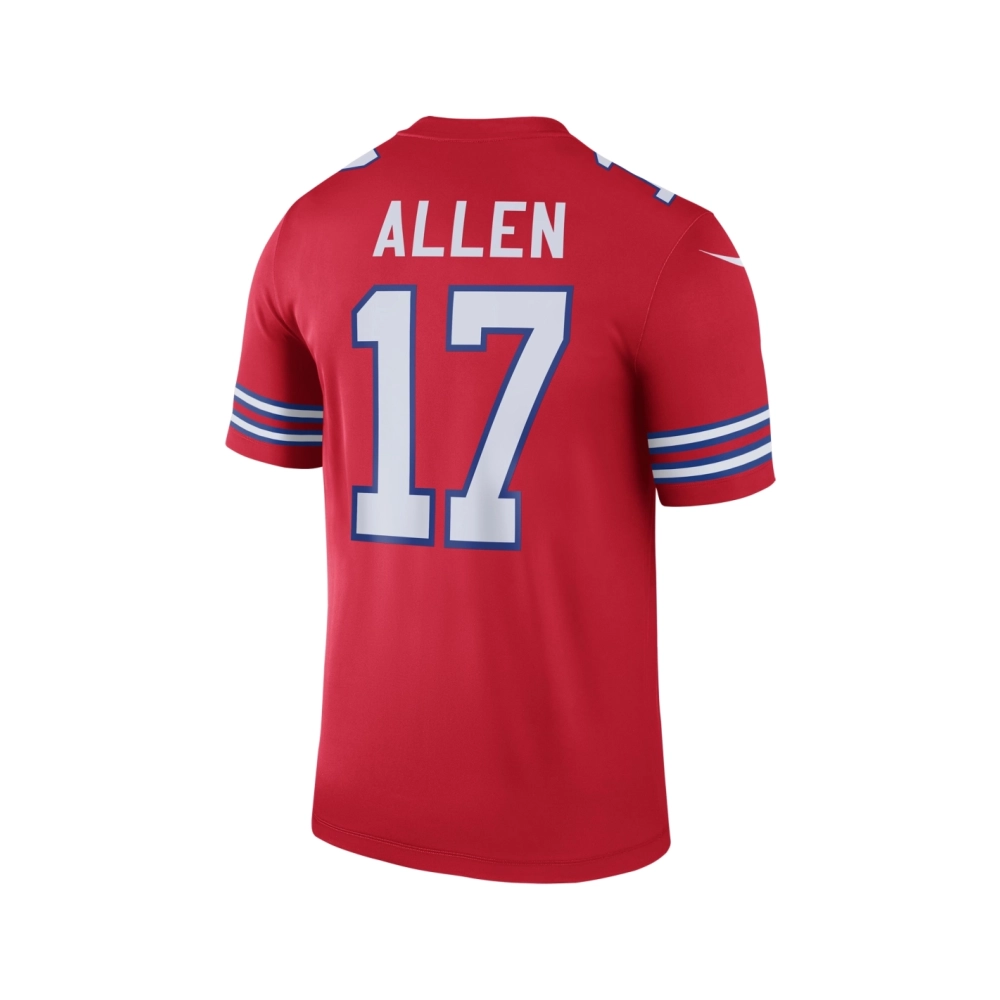 Mens Buffalo Bills Josh Allen Red Color Rush Legend Jersey