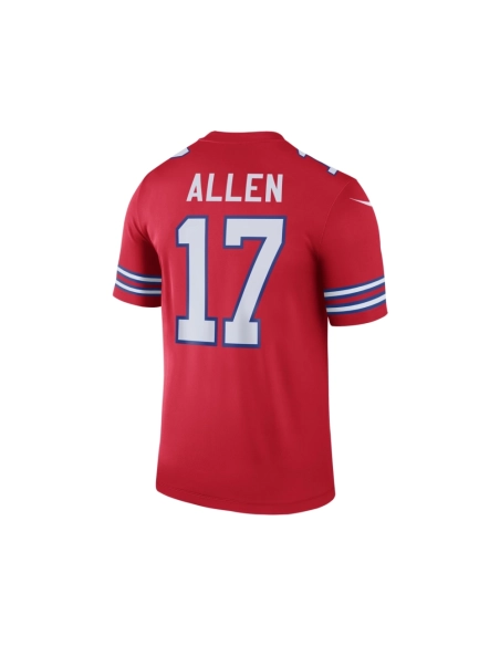 Mens Buffalo Bills Josh Allen Red Color Rush Legend Jersey