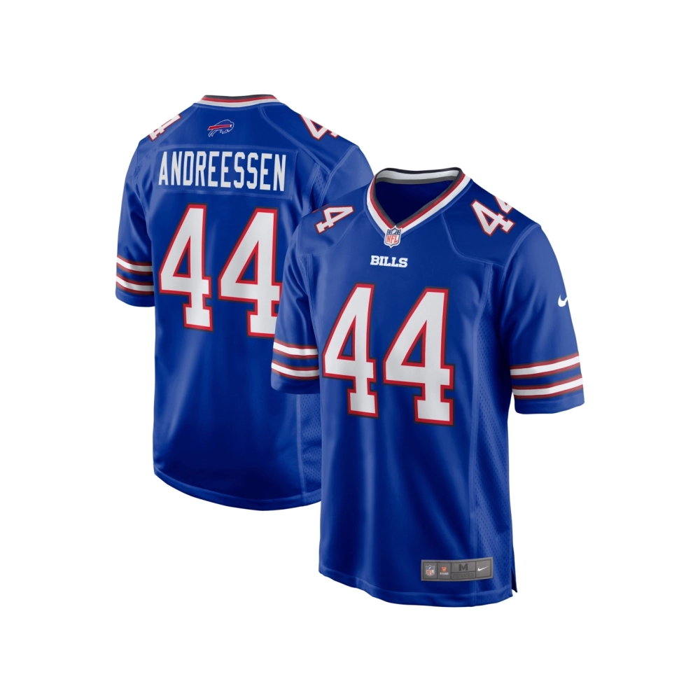 Mens Buffalo Bills Joe Andreessen Royal Game Jersey