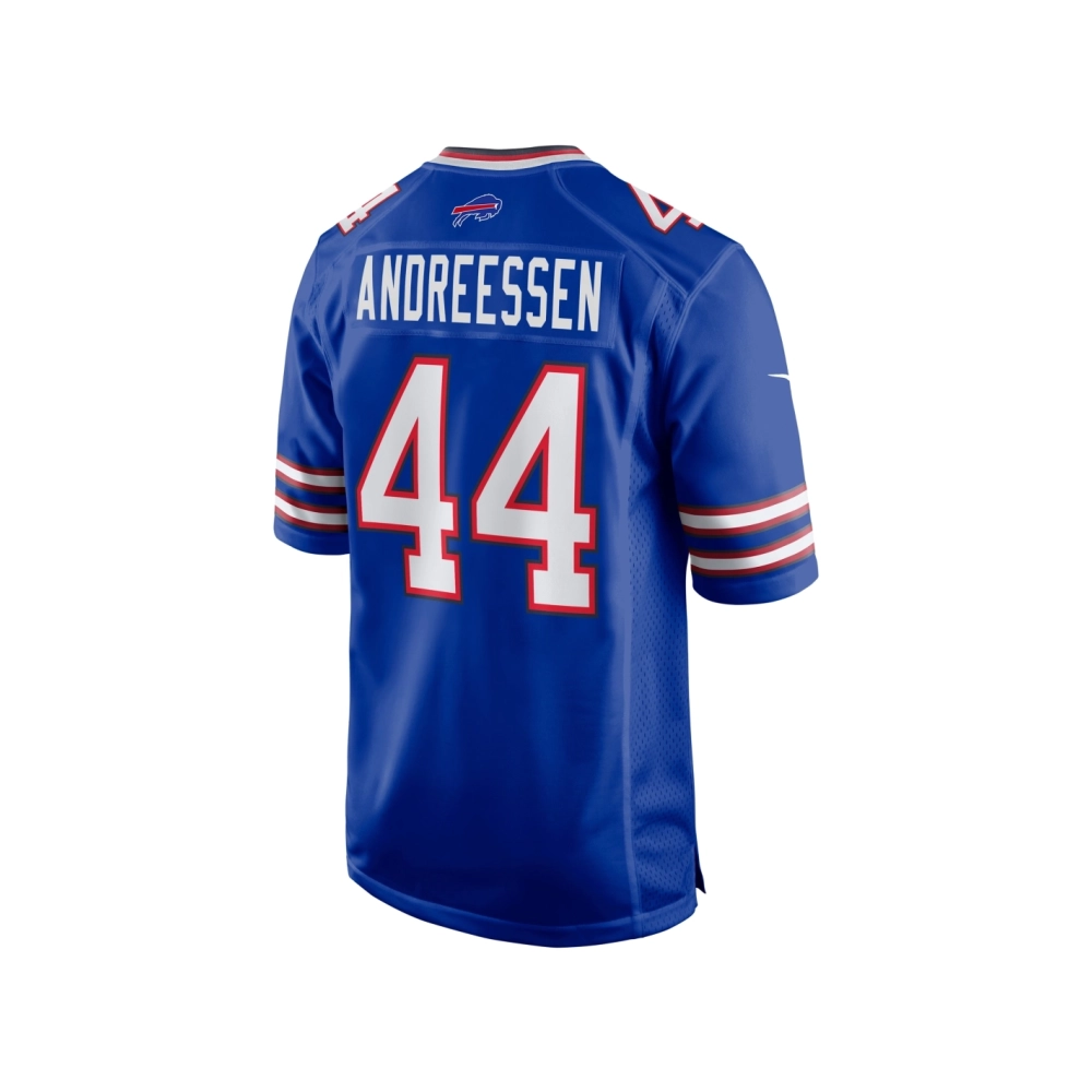 Mens Buffalo Bills Joe Andreessen Royal Game Jersey
