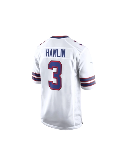 Mens Buffalo Bills Damar Hamlin White Game Jersey