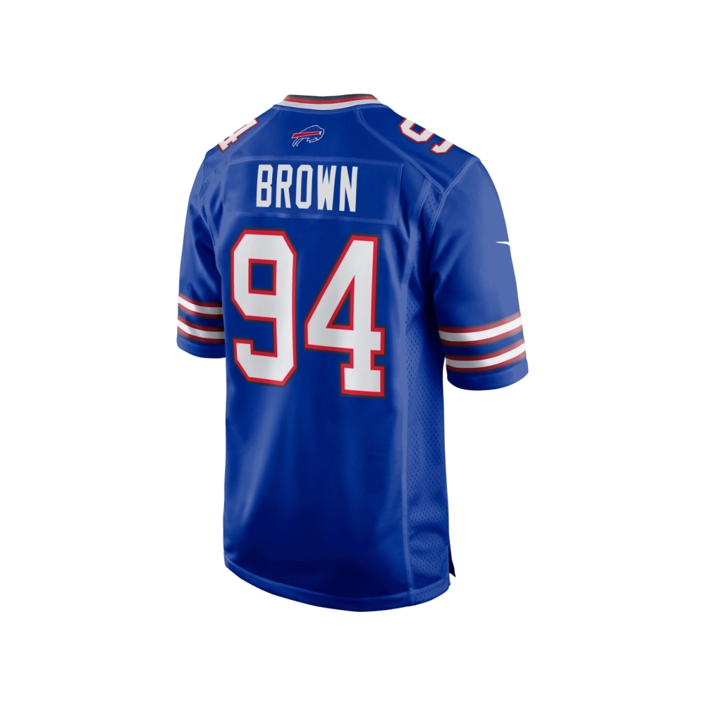 Mens Buffalo Bills Andrew Brown Royal Game Jersey