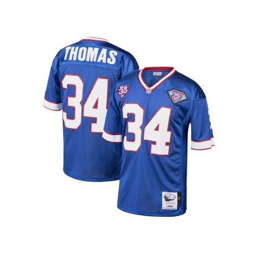 Mens Buffalo Bills 1985 Thurman Thomas Royal Throwback Retired Player Jersey