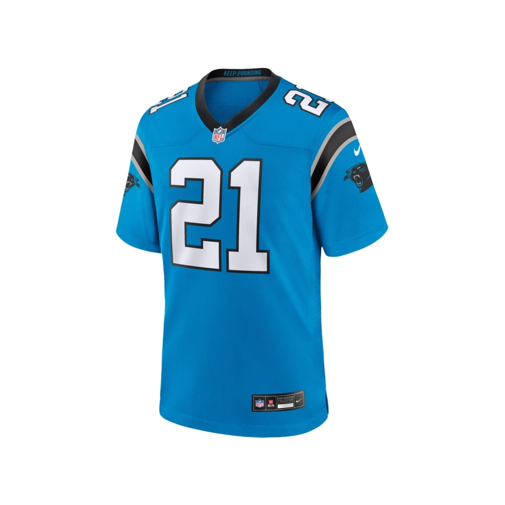 Mens Carolina Panthers Jeremy Chinn Blue Alternate Game Jersey