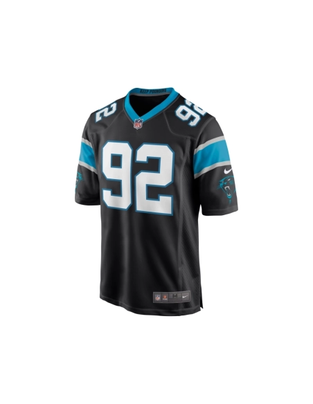 Mens Carolina Panthers Zach Kerr Black Game Jersey