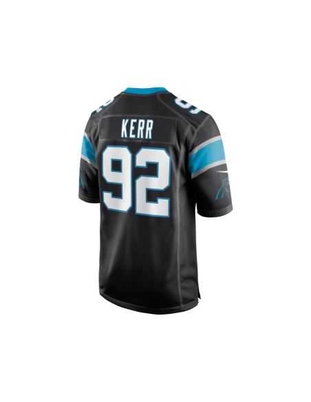 Mens Carolina Panthers Zach Kerr Black Game Jersey
