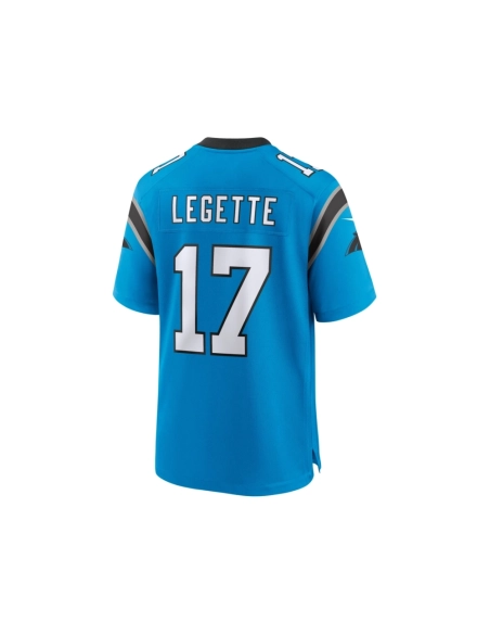 Mens Carolina Panthers Xavier Legette Blue Alternate Game Jersey