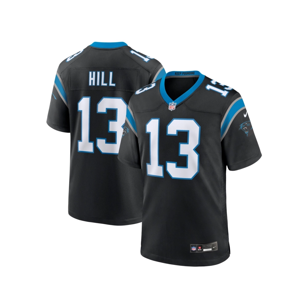 Mens Carolina Panthers Troy Hill Black Team Game Jersey