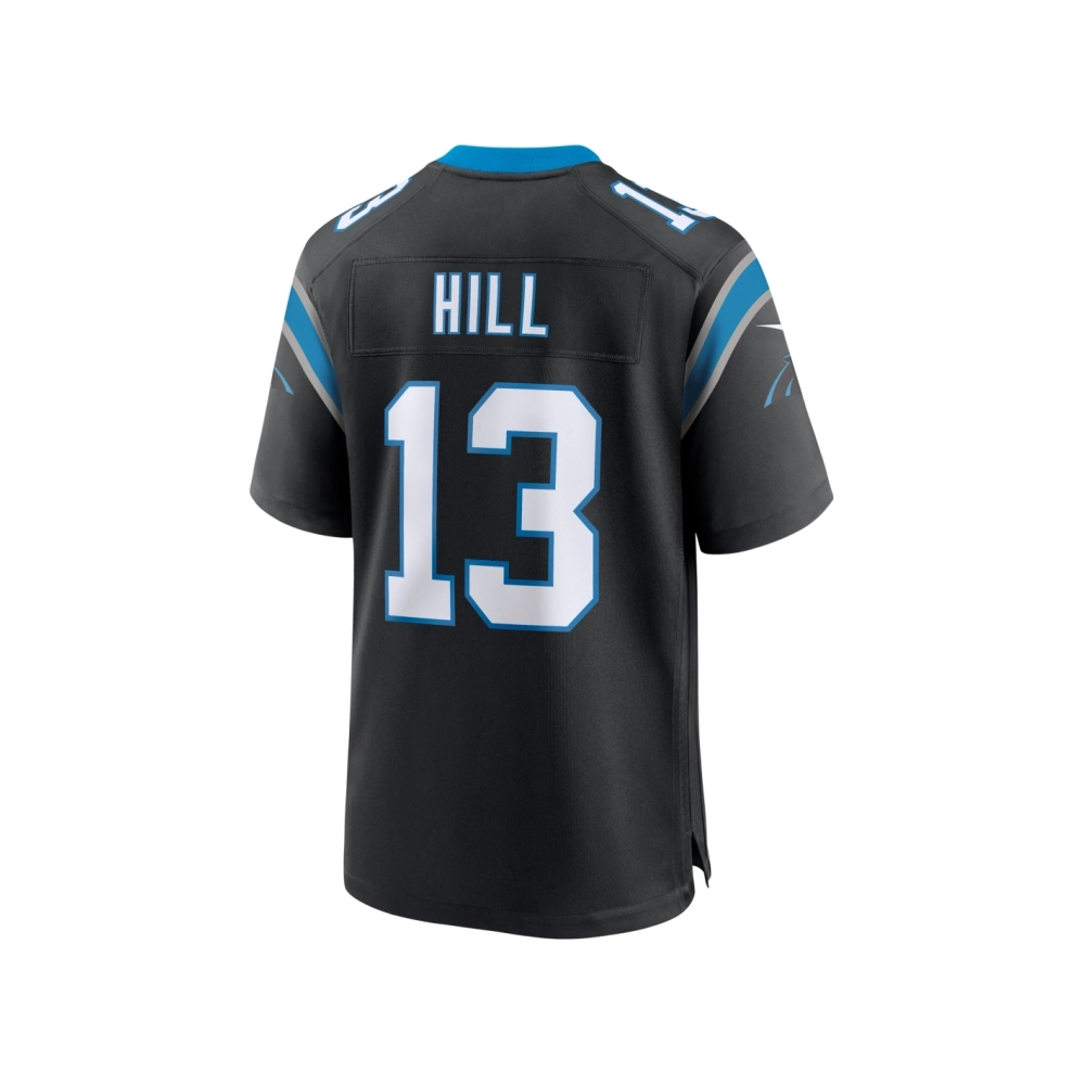 Mens Carolina Panthers Troy Hill Black Team Game Jersey