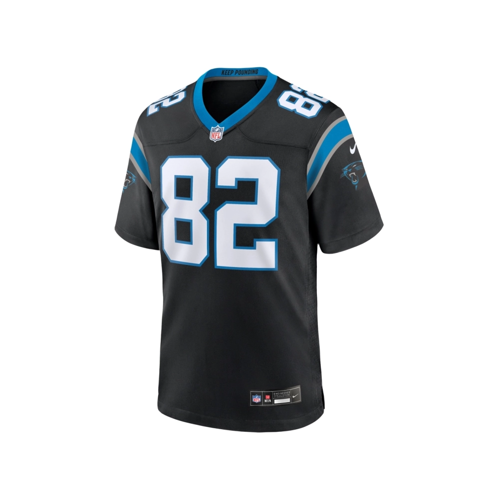 Mens Carolina Panthers Tommy Tremble Black Team Game Jersey