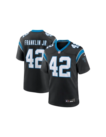 Mens Carolina Panthers Sam Franklin Jr. Black Team Game Jersey