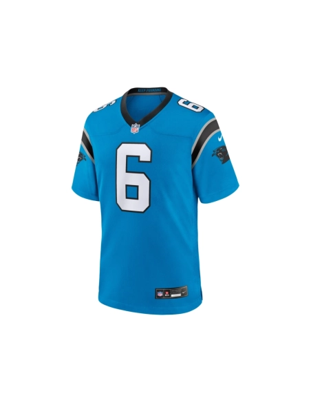 Mens Carolina Panthers Miles Sanders Blue Team Game Jersey