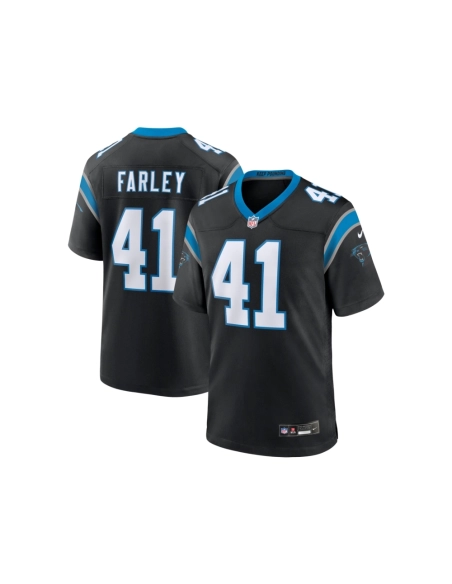 Mens Carolina Panthers Matthias Farley Black Game Jersey