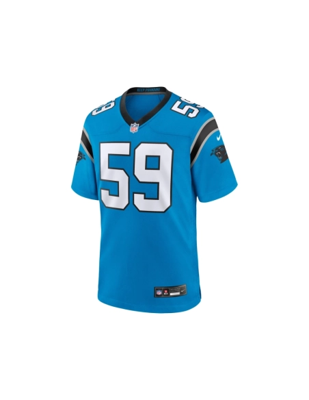 Mens Carolina Panthers Luke Kuechly Blue Retired Player Game Jersey