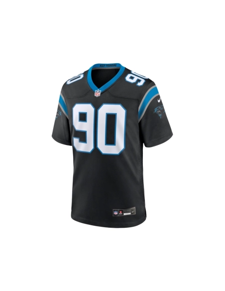 Mens Carolina Panthers Julius Peppers Black Retired Player Game Jersey