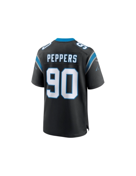 Mens Carolina Panthers Julius Peppers Black Retired Player Game Jersey