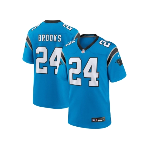 Mens Carolina Panthers Jonathon Brooks Blue 2024 NFL Draft Alternate Game Player Jersey